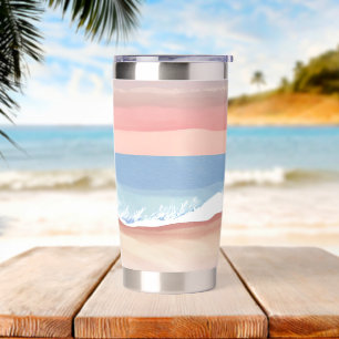 pastel sunset from beach insulated tumbler