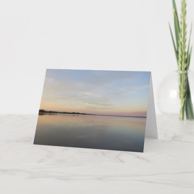 Pastel Sunset Greeting Card (Front)