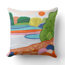 Pastel Sunset Over the Valley