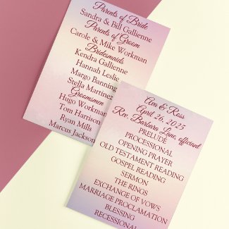 Pastel Sunset Wedding