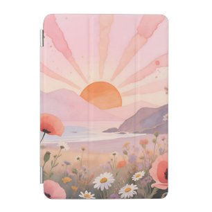 Pastel Sunset Wildflower Meadow iPad Mini Cover