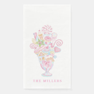 Pastel Sweet Holiday Treats Bougie Milkshake Paper Guest Towels