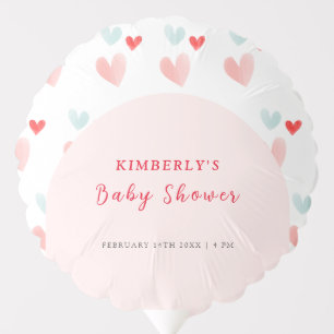 Pastel Sweetheart Arch Valentines Baby Shower Balloon