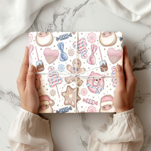 Pastel Sweets Holiday Wrapping Paper Sheets