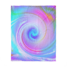 Pastel Swirl Abstract Blanket