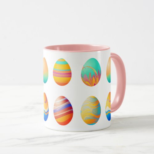 Pastel Swirl Easter Eggs  Mug