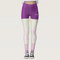 Black Pink Stripes Comfy Name Sportswear Workout Leggings