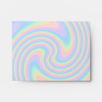Pastel Swirl Twist Design. Envelope by Graphics_By_Metarla at Zazzle