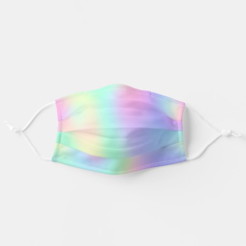 Pastel Swirled Rainbow Adult Cloth Face Mask