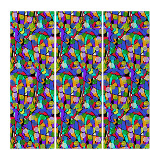 Pastel Swirling Abstract Patterns Triptych