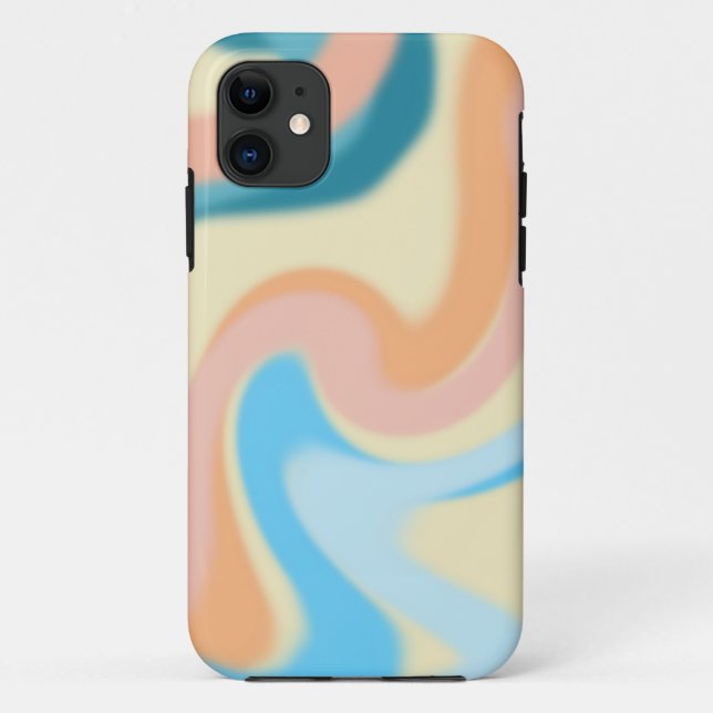 Pastel Swirls Case-Mate iPhone Case (Back)