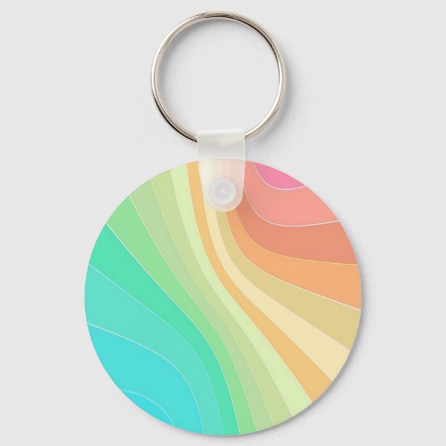 Pastel Swirls Keychain (Front)