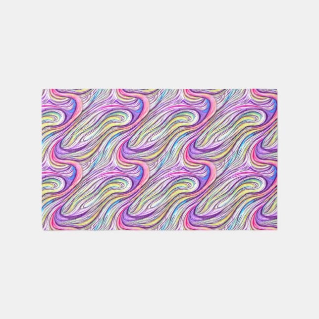 Pastel Swirlscape Rug (Front)