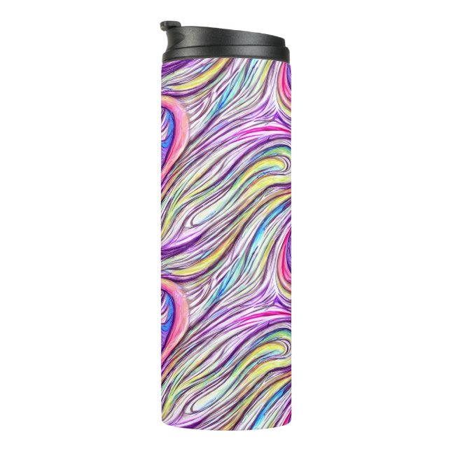 Pastel Swirlscape Thermal Tumbler (Rotated Right)
