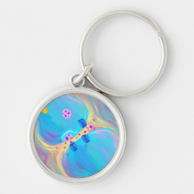 Pastel Synapse Keychain (Front)
