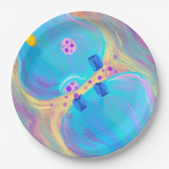 Pastel Synapse Paper Plates (Front)