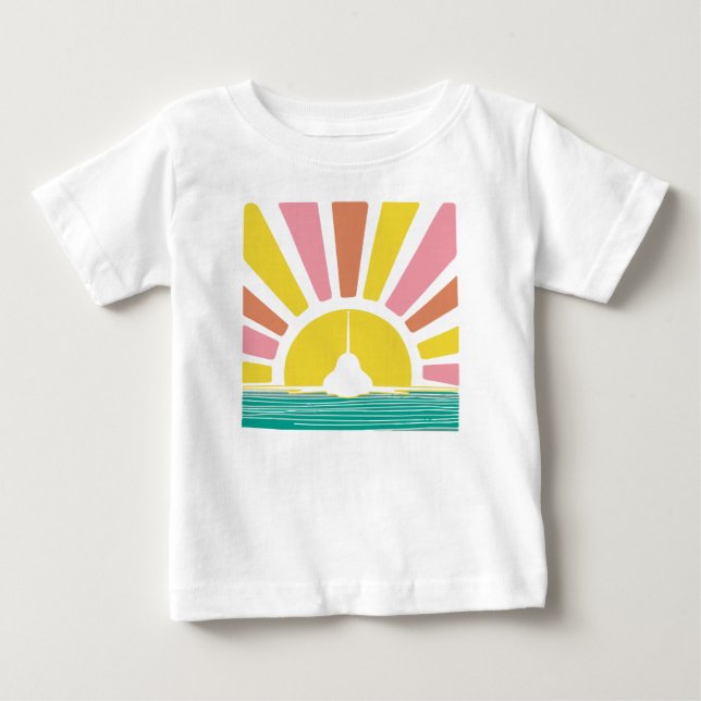 Pastel T-38 Sunset Baby T-Shirt (Front)