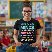 Pastel Teacher Quote Molding Minds Since