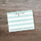 Pastel Teal and Gray Stationery Suite for Women