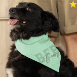Pastel Teal Best Friends Custom Name Pet Bandana<br><div class="desc">Your beloved canine family member has a best friend. So it would be really cute to get them matching bandanas with their names on it. Choose their colors and easily customize their names yourself right on the platform. Easy Peasy! This set includes soft pastel color choices. There is another set...</div>