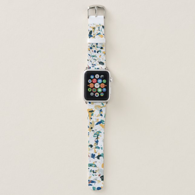 Pastel Terrazzo: Modern Abstract Pattern. Apple Watch Band (Front)