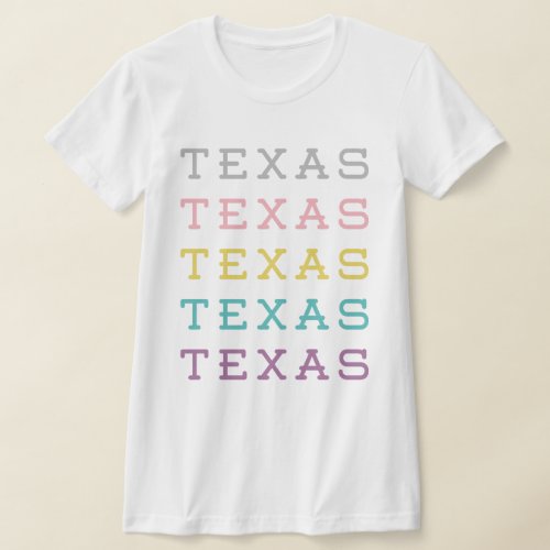 Pastel Texas Texas Texas T_Shirt