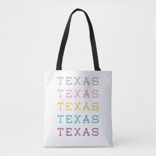 Pastel Texas Texas Texas Tote Bag