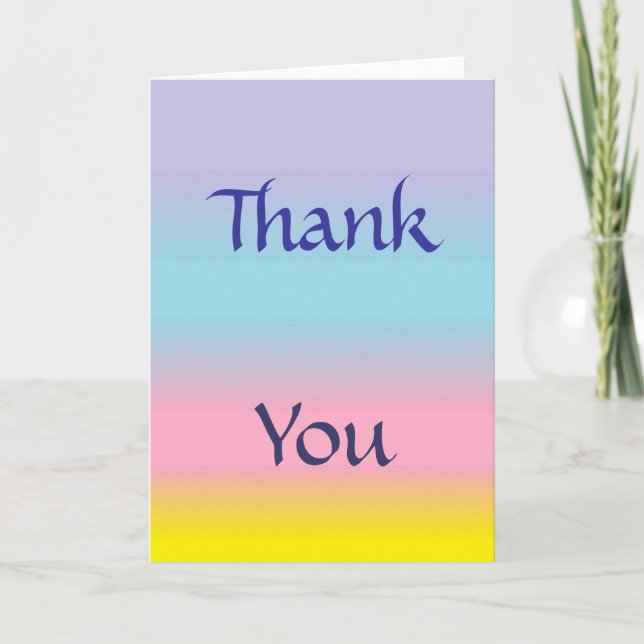 Pastel Thank You Card (Front)