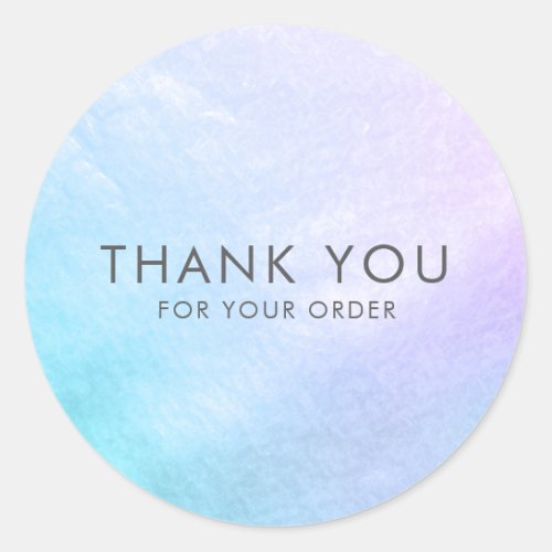 Pastel Thank You Mother of Pearl Shell Classic Round Sticker