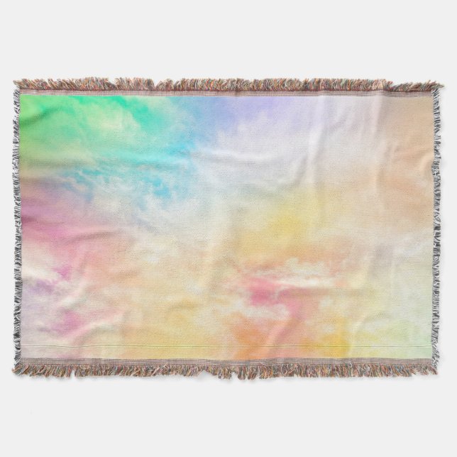 Pastel throw blanket. throw blanket (Front)