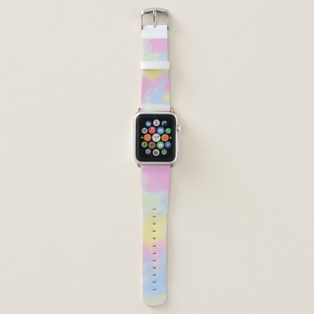 Pastel Tie Dye  Apple Watch Band (Front)