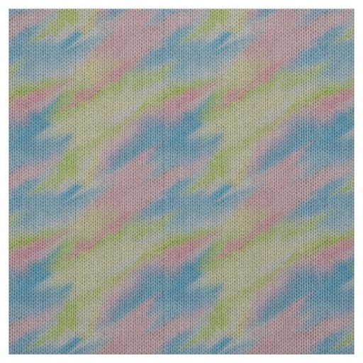 Pastel Tie Dye Knit Ombre Style Fabric
