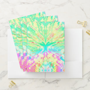 Pastel Tie Dye Pocket Folder