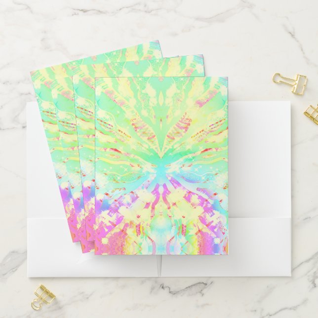 Pastel Tie Dye Pocket Folder (In Situ)