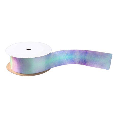 Pastel Tie Dye Rainbow Satin Ribbon