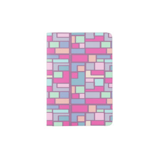 Pastel Tiles Passport Holder