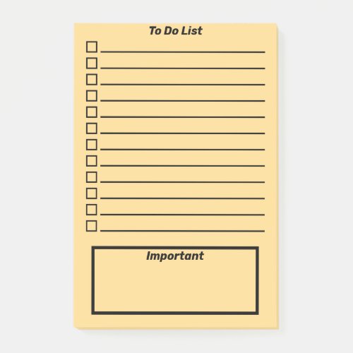 Pastel To Do List  Bright OrangeYellow Post_it Notes