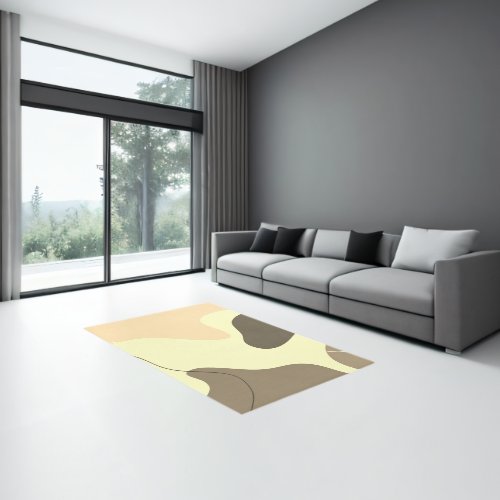 Pastel tones organic shapes background rug