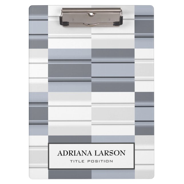 Pastel Tones Rectangle Clipboard (Front)