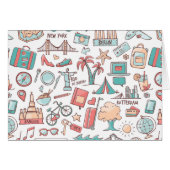 Pastel Tourist Pattern (Front Horizontal)