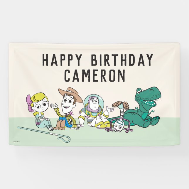 Pastel Toy Story | 2 Infinity and Beyond Birthday Banner (Horizontal)