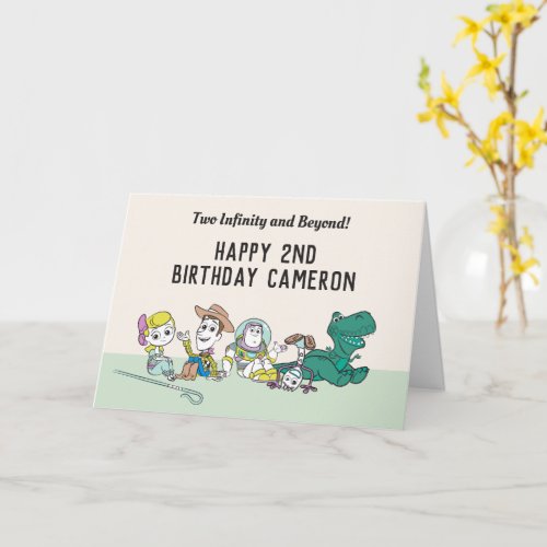 Pastel Toy Story  2 Infinity and Beyond Birthday  Card