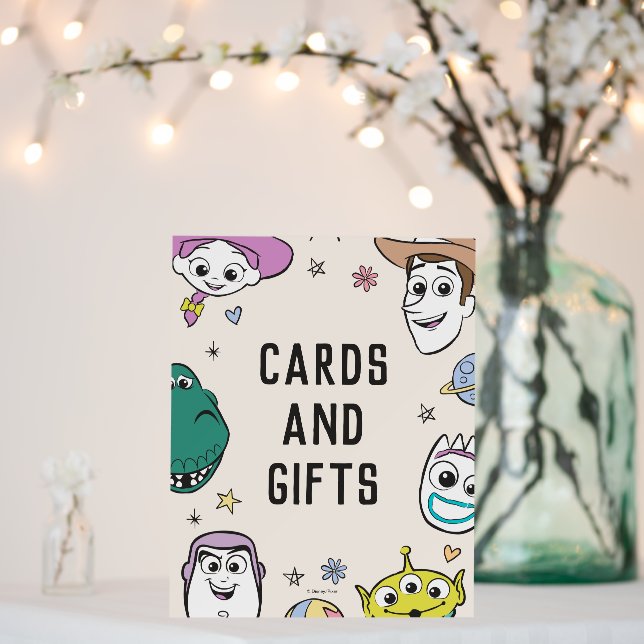 Pastel Toy Story Characters Baby Shower Foam Board (In Situ (Wedding))