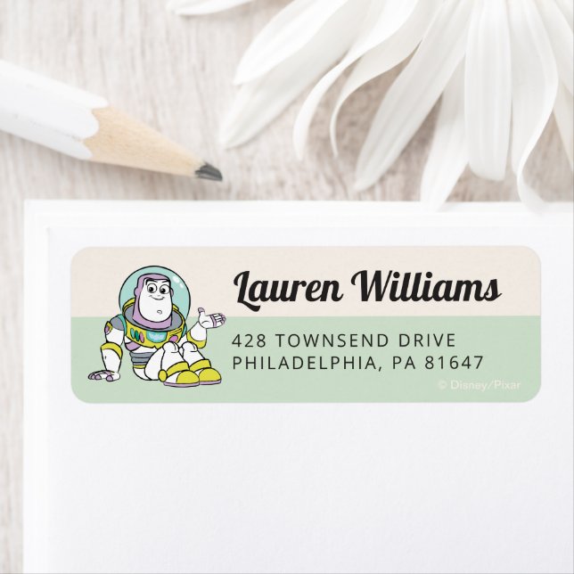 Pastel Toy Story Characters Baby Shower  Label (Insitu)