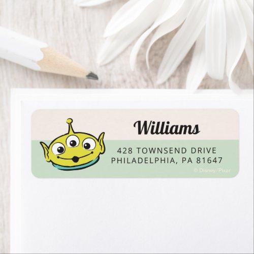 Pastel Toy Story Characters Baby Shower  Label