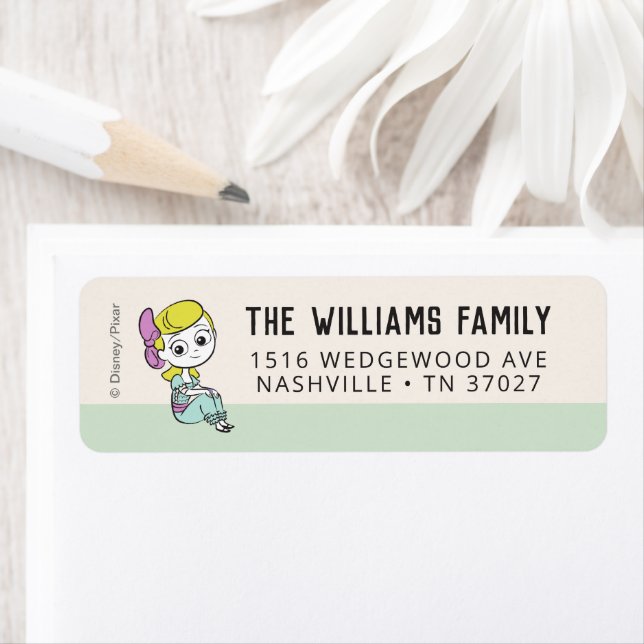 Pastel Toy Story | Little Bo Peep Birthday  Label (Insitu)