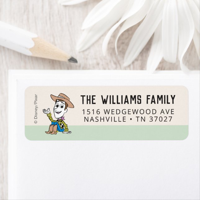 Pastel Toy Story | Woody Birthday  Label (Insitu)