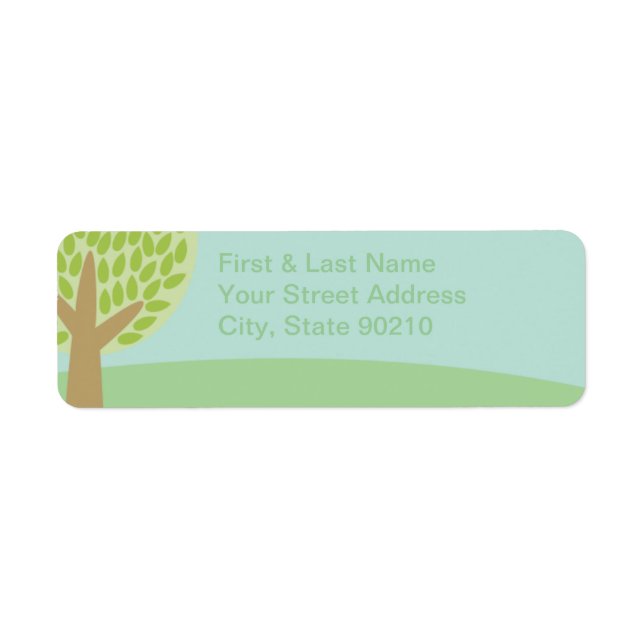 Pastel Tree & Sky Label (Front)
