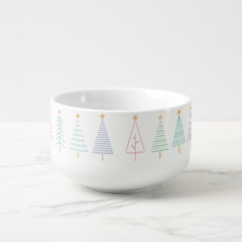 Pastel Trees Soup Mug