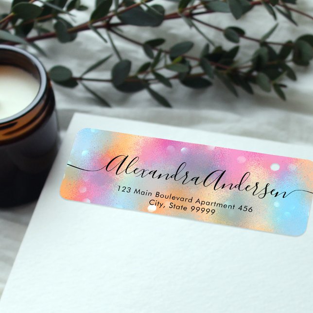 Pastel Trendy Modern Chic Fancy Calligraphy Label (Creator Uploaded)